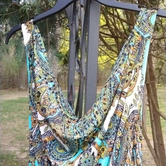 Arianna by Howard's polyester maxi dress size S/M - Picture 4 of 11